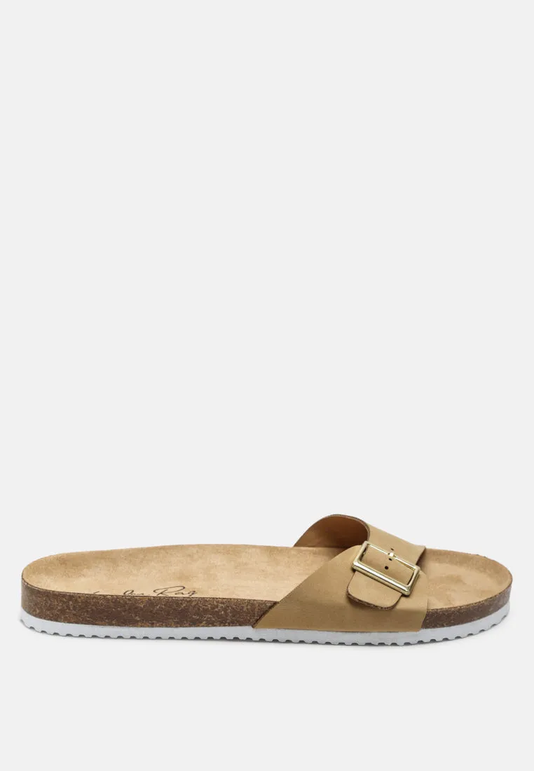 Kuba Buckled Strap Slides