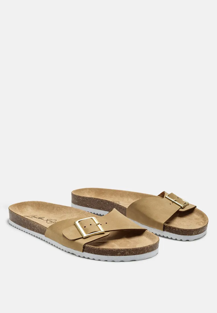 Kuba Buckled Strap Slides
