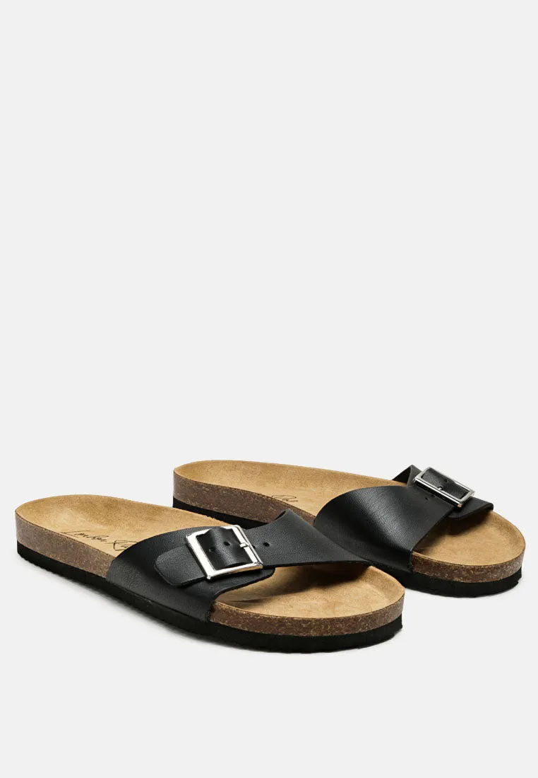 Kuba Buckled Strap Slides