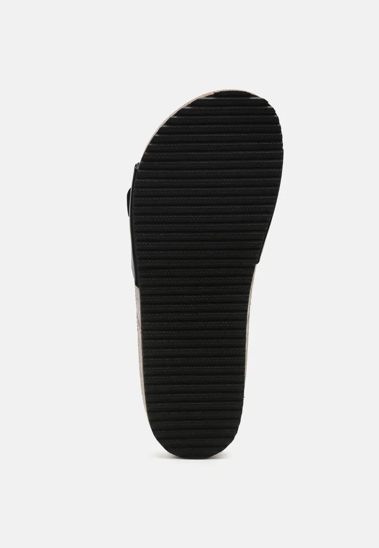 Kuba Buckled Strap Slides