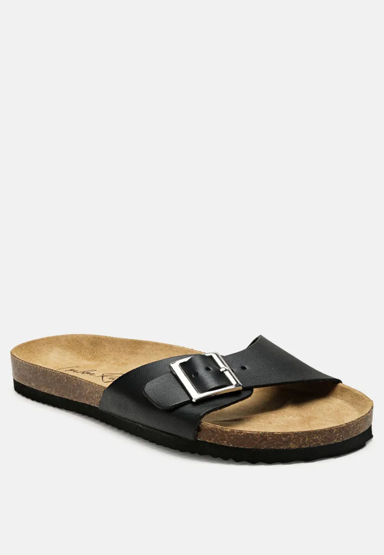 Kuba Buckled Strap Slides