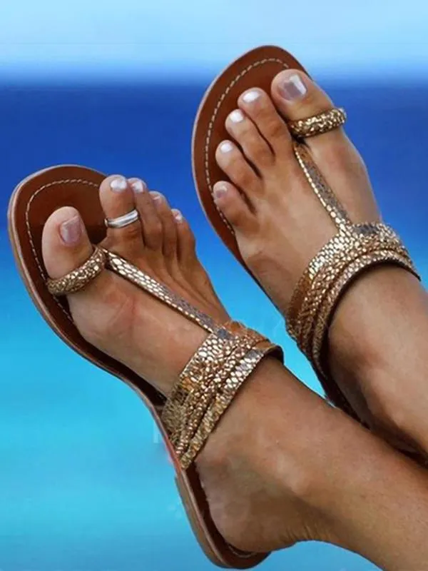 Ladies Flat Flip Flops