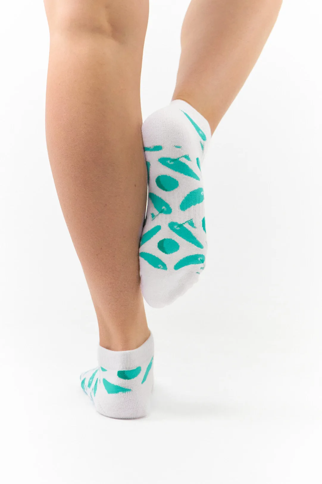Ladies Golf Trainer Socks 3 Pack - Golf Theme