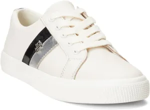 LAUREN Ralph Lauren Women's Janson Ii Leather Sneakers Ballet Flat