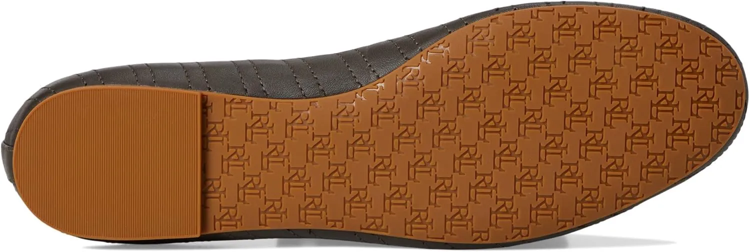 Lauren Ralph Lauren Women's Jayna Stitched Leather Flat Ballet