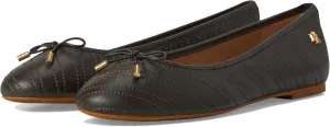 Lauren Ralph Lauren Women's Jayna Stitched Leather Flat Ballet