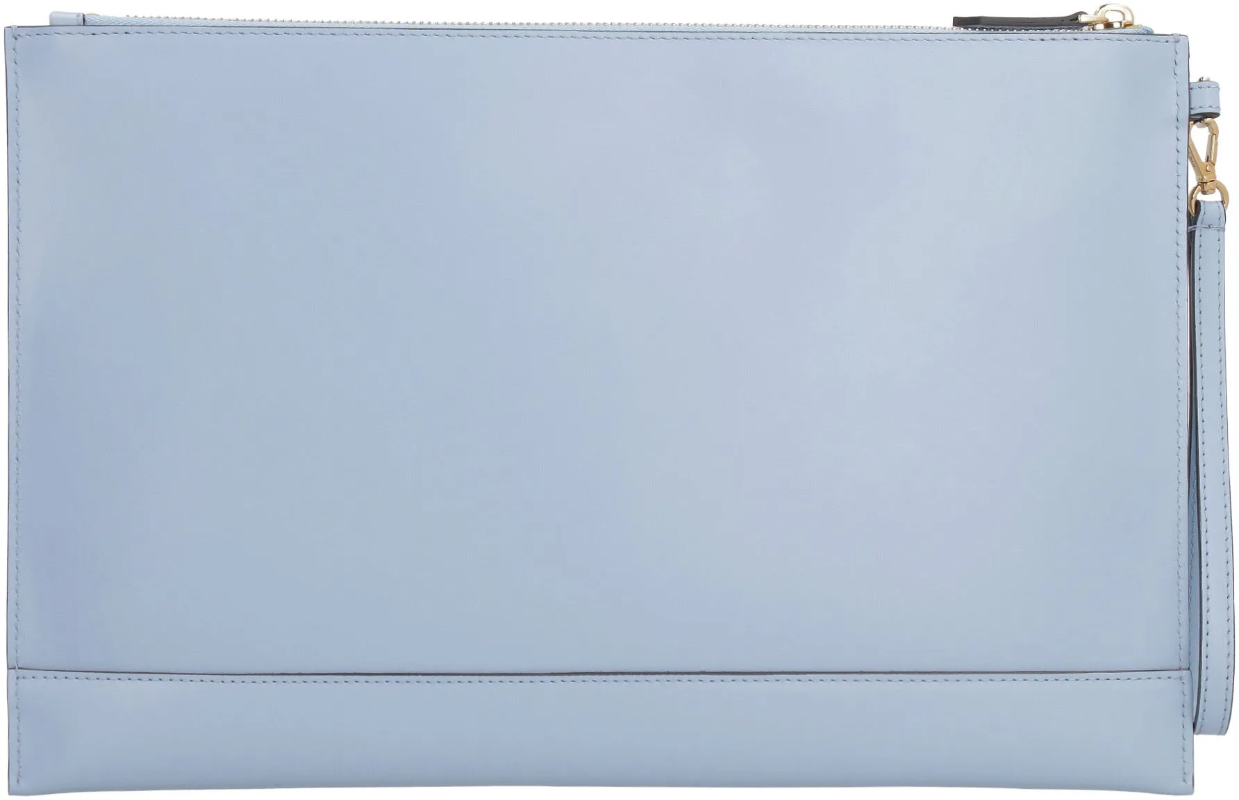 Leather flat pouch