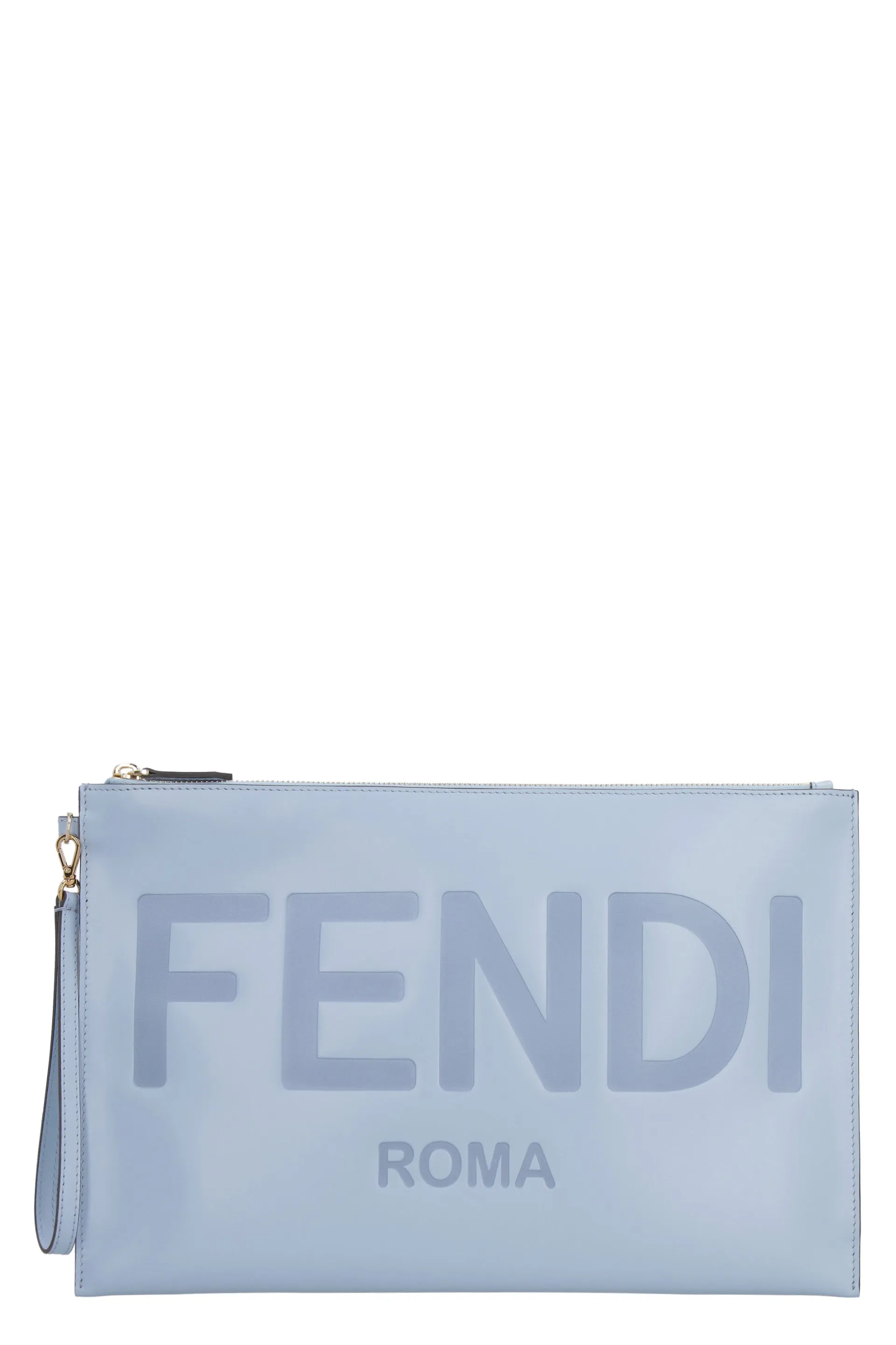 Leather flat pouch