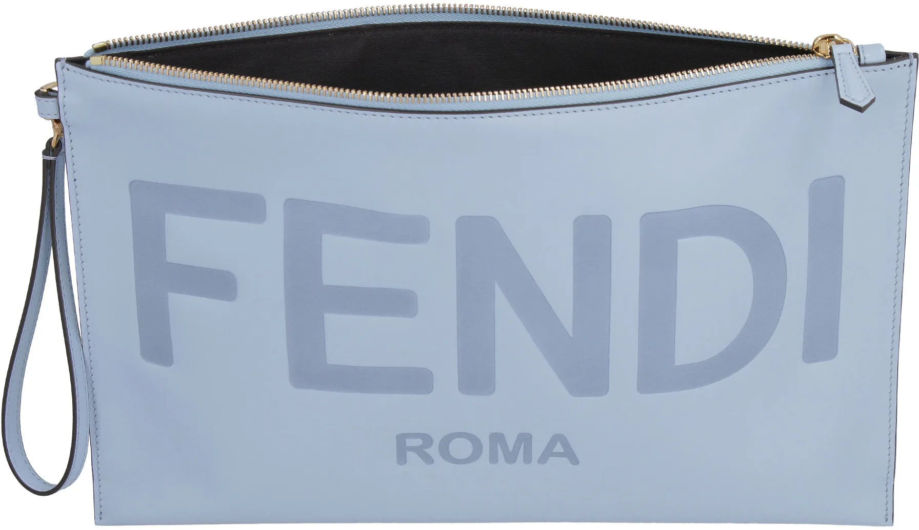 Leather flat pouch
