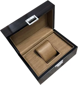 LHX Single Watch Box Watch Collection And Storage Wooden Paint Box 19.5 * 13.5 * 9.5CM