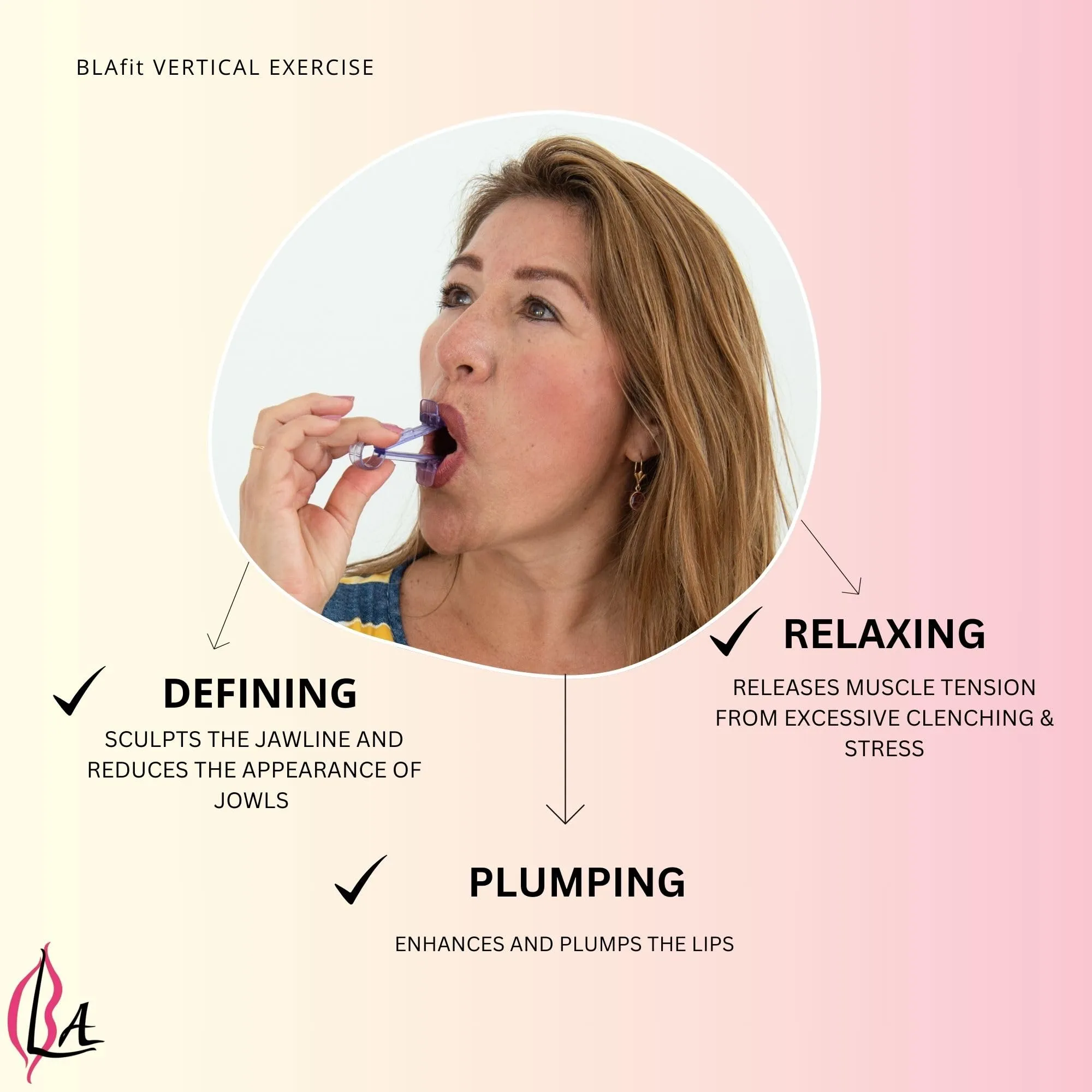 Lip Plumper Device | Non-Invasive Lip Plumping Device, Pain-Free | 60-Second Daily Exercise for Fuller Lips, Defined Jawline & Firmer Skin, MADE IN USA (Sky Blue)
