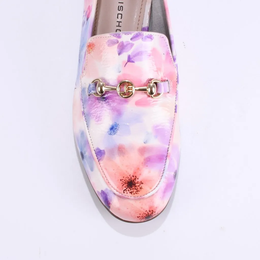 Loafer Couro Floral