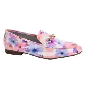 Loafer Couro Floral