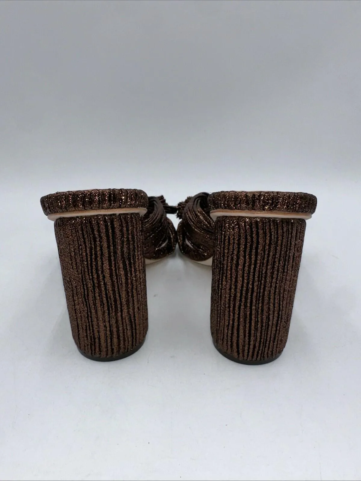 Loeffler Randall Women’s Penny Knot Mocha Slip On Mule Sandals  Size 8 B - Very Good