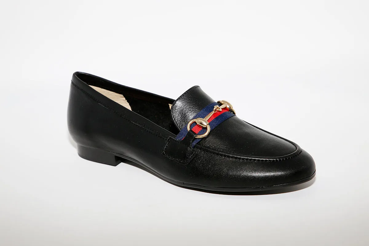 MARIA JAEN - 57 Black Leather Loafer