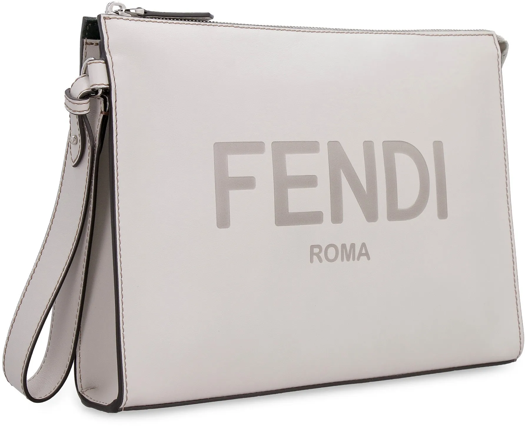 Matte leather flat pouch