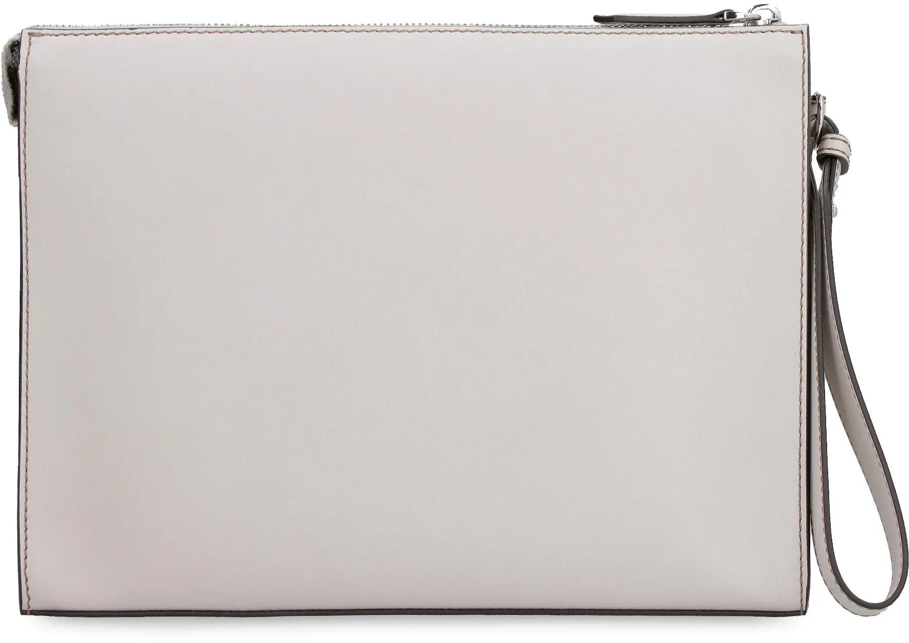 Matte leather flat pouch