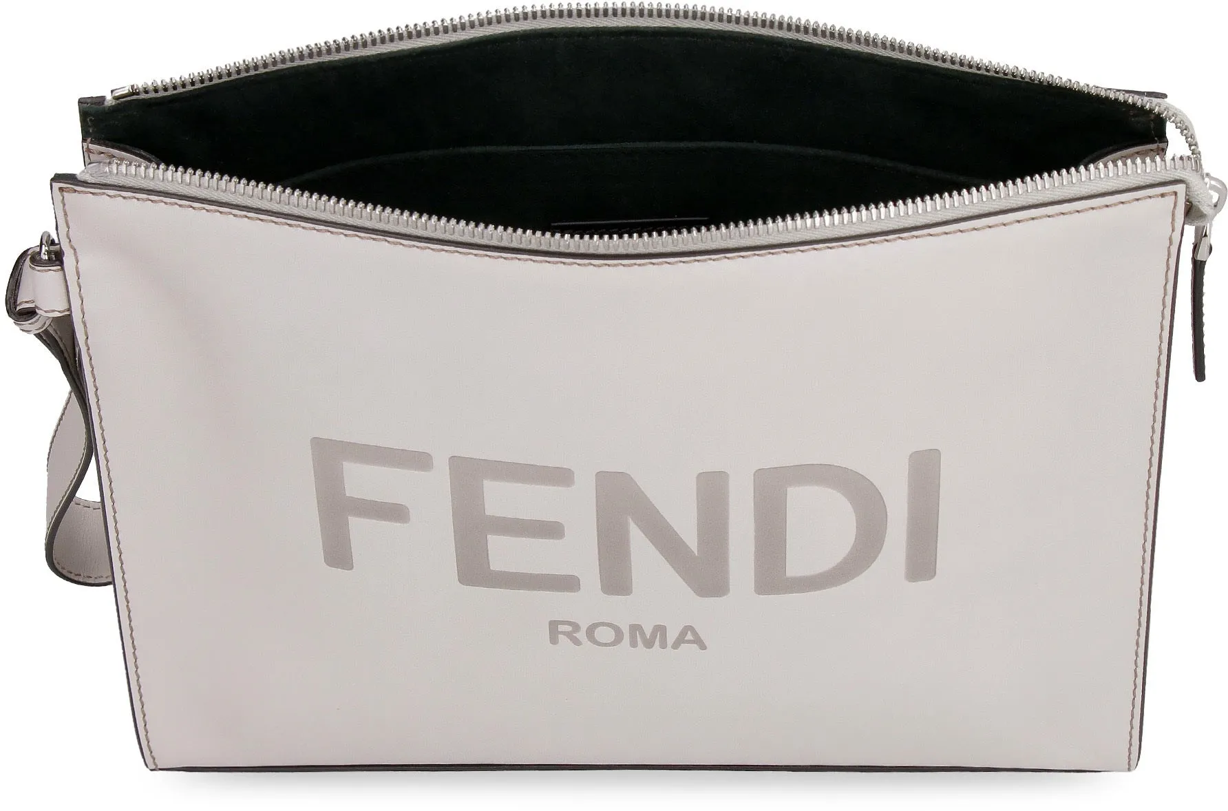 Matte leather flat pouch