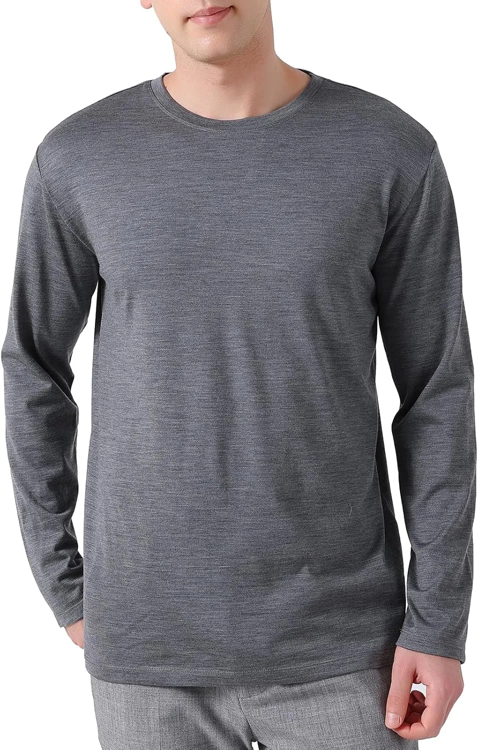Mens 100% Merino Wool Base Layer