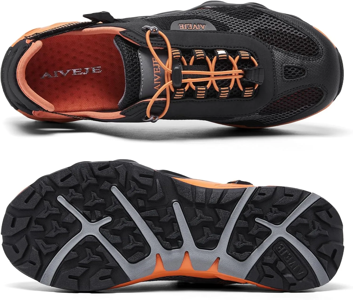 Men’s Amphibious Water Shoes - Summer Hiking Athletic Water Sandals Closed Toe Aqua Sneakers
