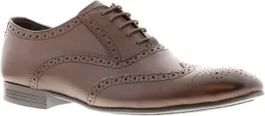 Mens Mirabelle Leather Brogues (11) (Burnt Brown)