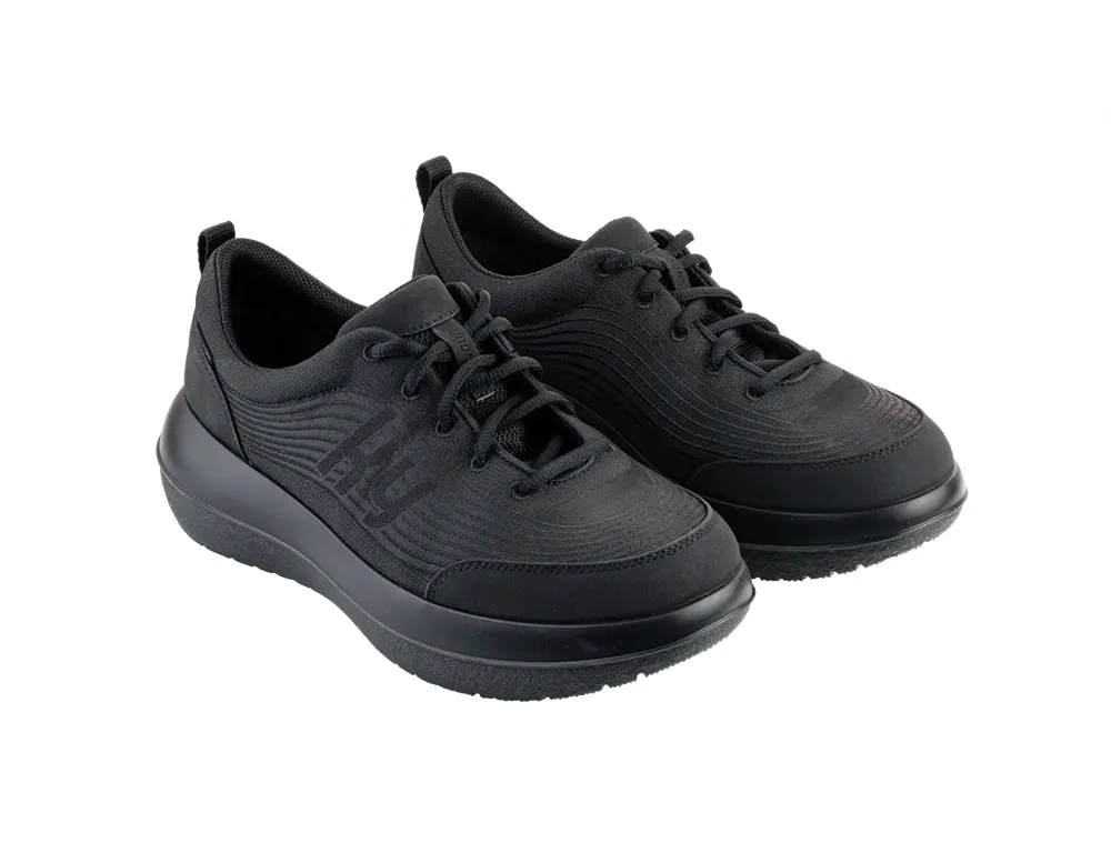 Mens Rüti Black Air-Cushioned Strato Trainers