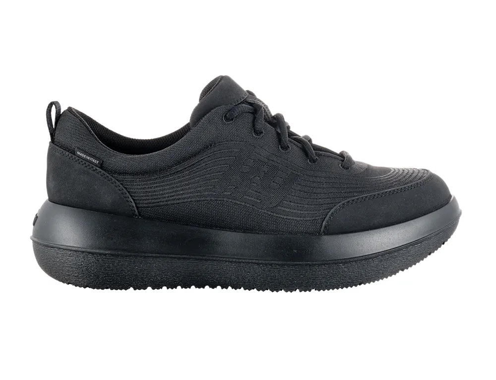 Mens Rüti Black Air-Cushioned Strato Trainers