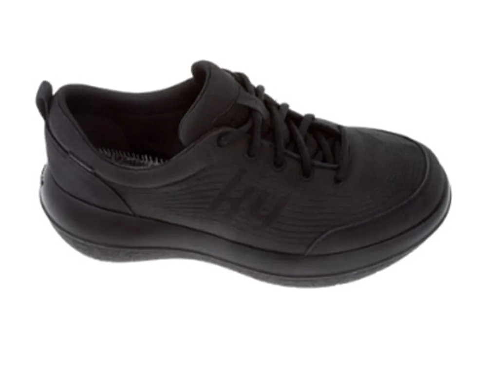 Mens Rüti Black Air-Cushioned Strato Trainers