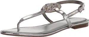 Metallic Ankle Sam Intuitive Strap Thong Sandal Edelman Circus Celia Silver Quick dispatch by Adjustable