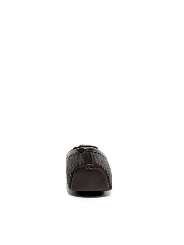 Michael Kors Fulton Moc Mini Mk Logo Pyramid Brown