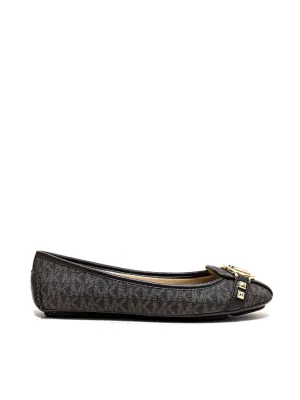 Michael Kors Fulton Moc Mini Mk Logo Pyramid Brown