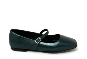 Mollini TOKENA Mary Jane Flats in Forest Crack Leather