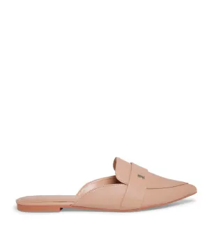 Mule Santa Lolla Nude Palha Bico Fino