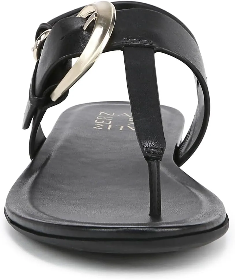 Naturalizer Womens Taylor T-Strap Slingback Flat Sandal