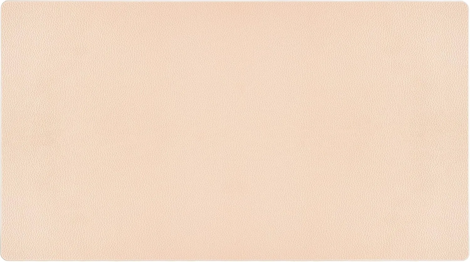 Nekmit Leather Desk Blotter Pad 36 x 20 Inches, Flat, Non-Slip, Waterproof, Apricot, Ideal for Office and Home and More