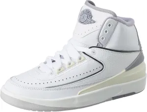 Nike GS Air Jordan 2 Retro - White / Cement Grey / Sail / Black