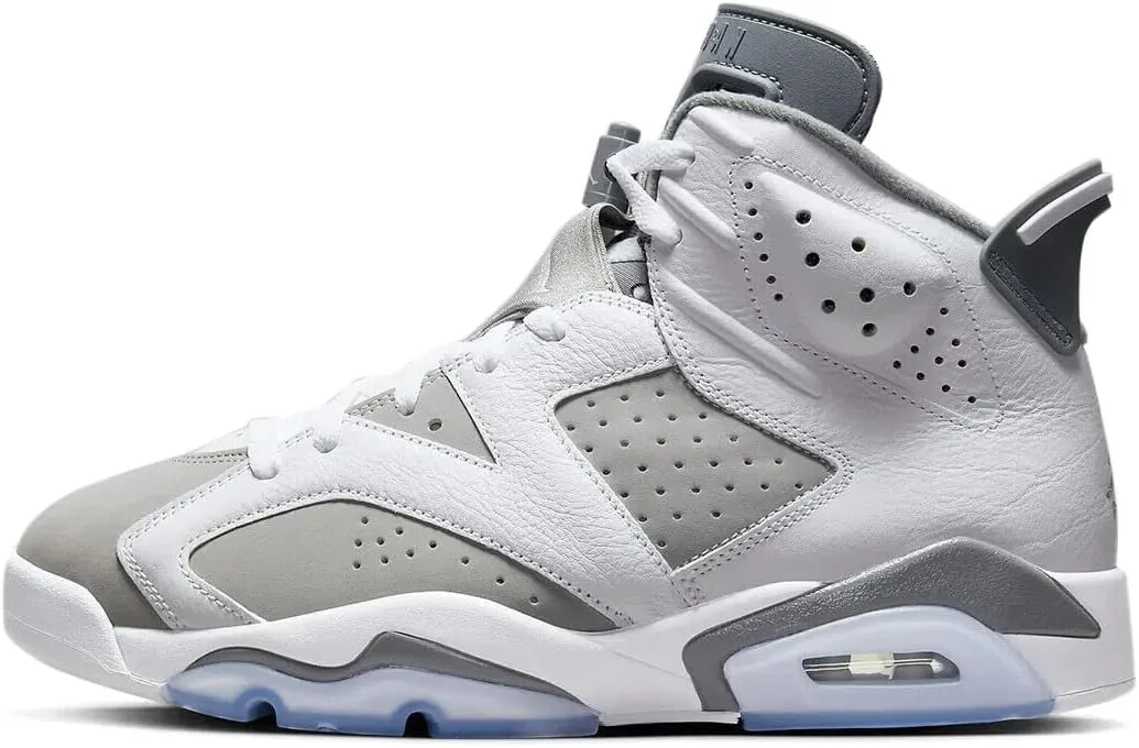 Nike Jordan Men's 6 Retro Cool Grey White/Medium Grey-Cool Grey (CT8529 100) - 10.5