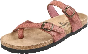 Northside Womens Anya Leather Strap Cork Sandal