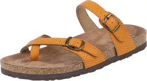 Northside Womens Anya Leather Strap Cork Sandal