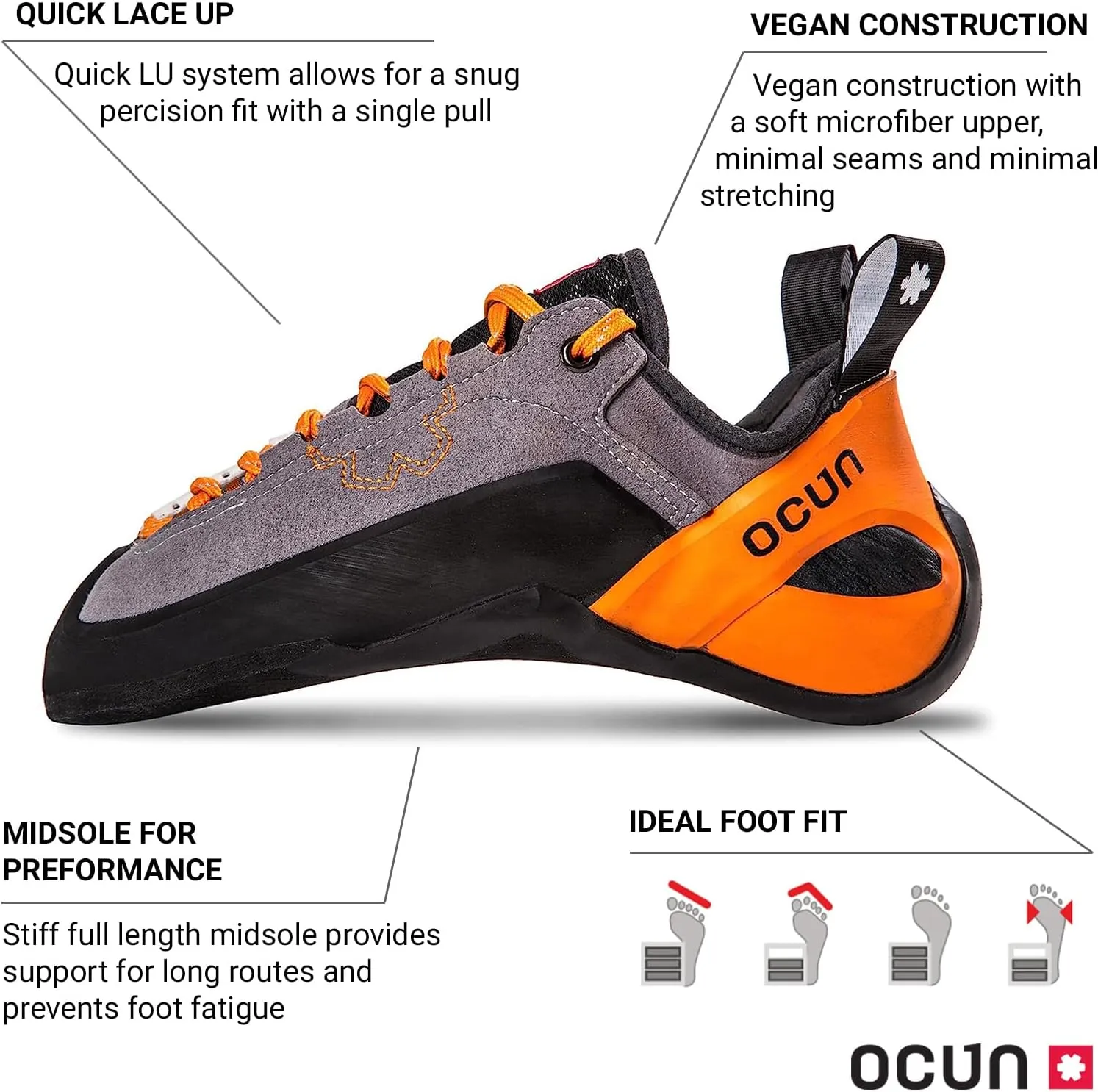 Ocun Jett Lu Bouldering Shoe | Rock Climbing Shoe
