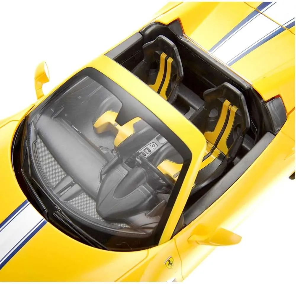 Officially Licensed Remote Control Cars Ferrari 1:14 Sport Racing Hobby Toy Car RC Car Model Vehicle Gift for Toddlers Boys and Girls (74500-YELLOW, 1:14)