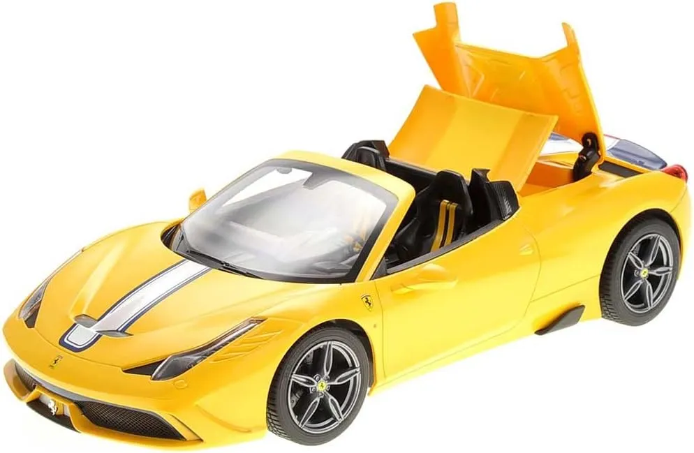 Officially Licensed Remote Control Cars Ferrari 1:14 Sport Racing Hobby Toy Car RC Car Model Vehicle Gift for Toddlers Boys and Girls (74500-YELLOW, 1:14)