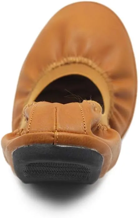 Ollio Women's Shoe Collar Shoe Pull Tab Comfort Ballet Flat