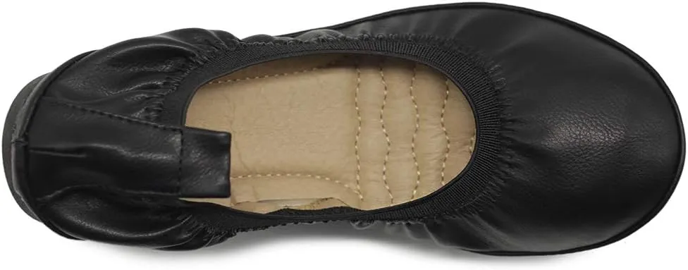 Ollio Women's Shoe Collar Shoe Pull Tab Comfort Ballet Flat