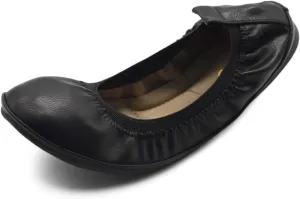Ollio Women's Shoe Collar Shoe Pull Tab Comfort Ballet Flat