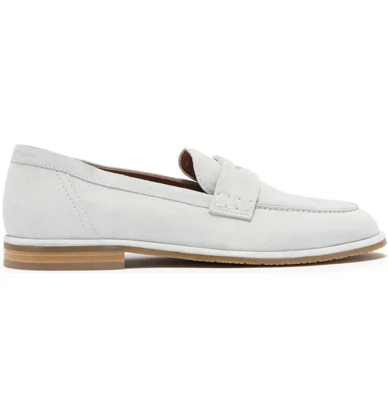 On Birch Customer satisfaction Edelman Almond Suede Toe Loafers Fashion Strap Wide assortment Slip Off-White Sam