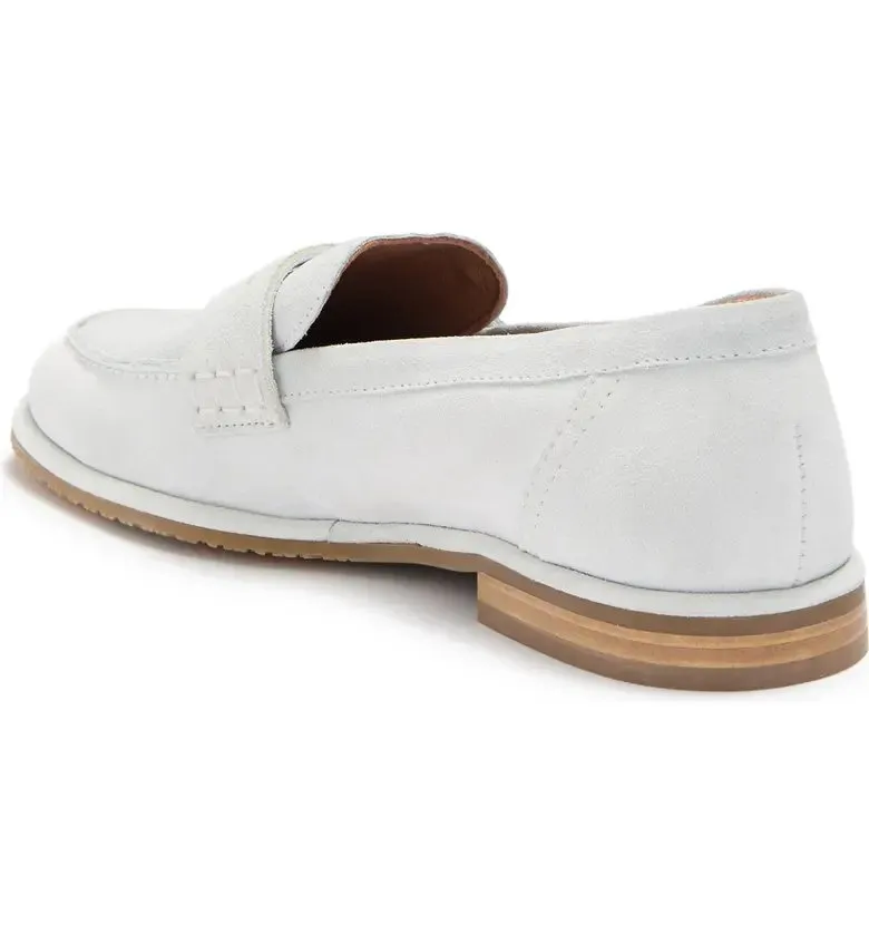 On Birch Customer satisfaction Edelman Almond Suede Toe Loafers Fashion Strap Wide assortment Slip Off-White Sam