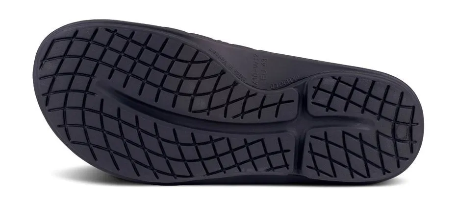 Oofos Ooahh Sport Flex Sandal - Matte Black 1550MATBLK