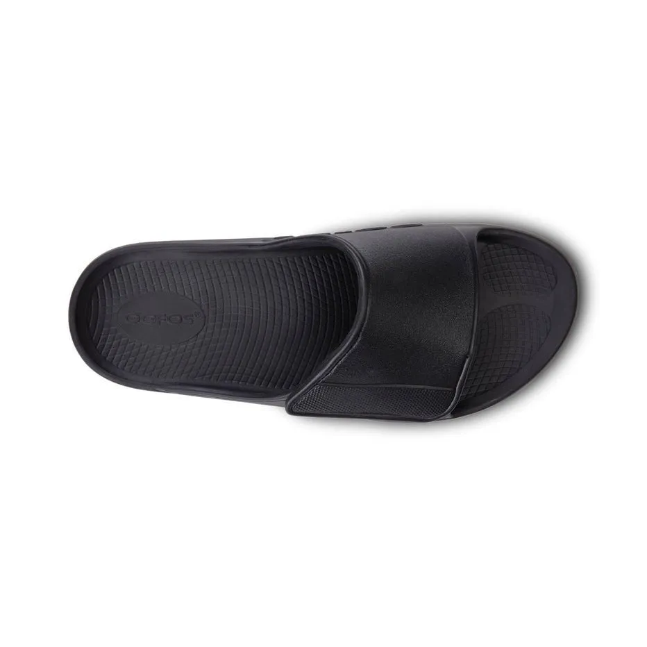 Oofos Ooahh Sport Flex Sandal - Matte Black 1550MATBLK