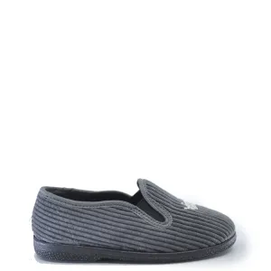 Pepe Gray Corduroy Crown Slip On Shoe